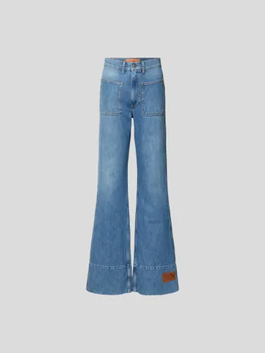Dodo bar Or Loose Fit Jeans mit Label-Patch in Jeansblau