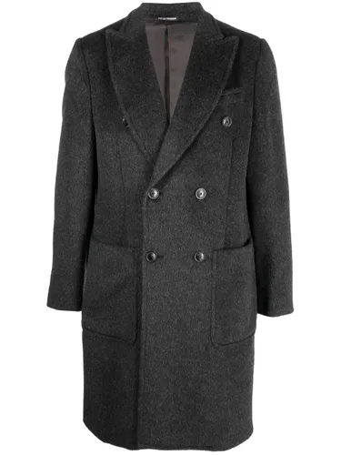 Doppelreihiger Mantel aus Schurwolle