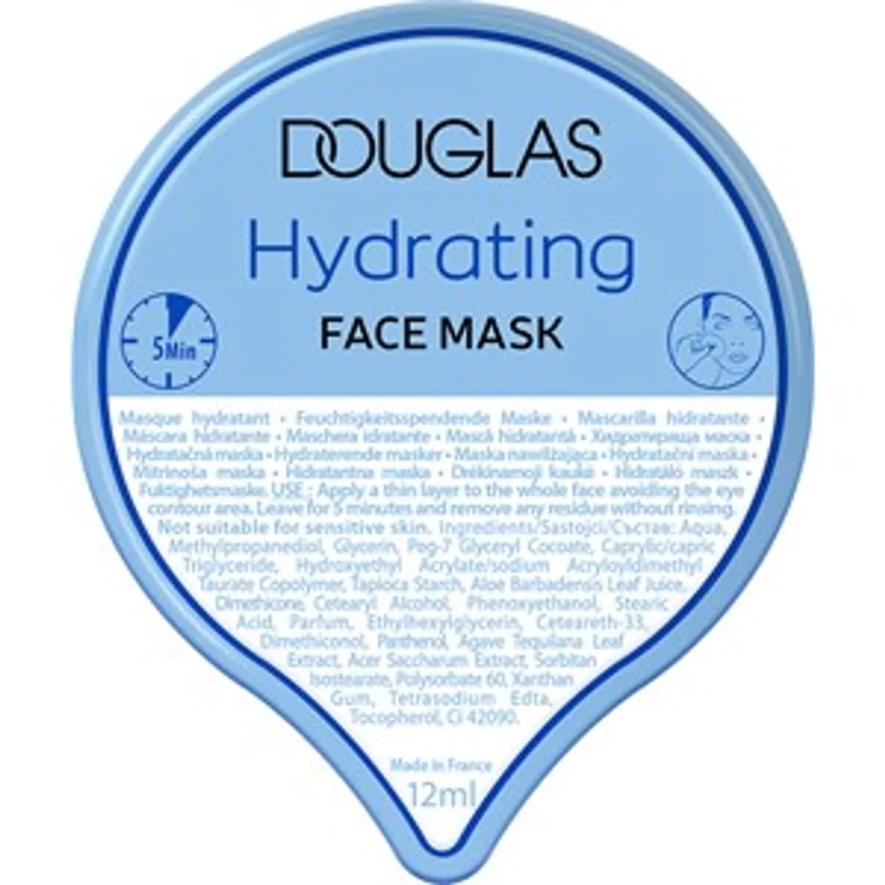 Douglas Collection Pflege Hydrating Face Mask Feuchtigkeitsmasken Damen