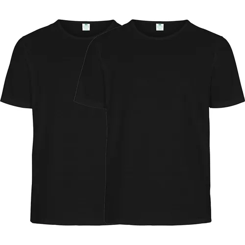 Dovre Organic T-Shirt 2-er Pack - Schwarz