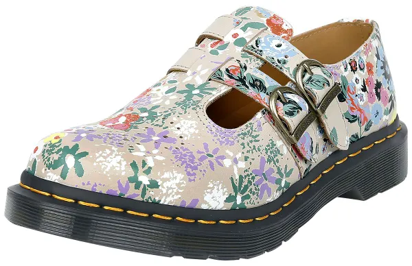 Dr. Martens 1460 8 Eye Boot Floral Mash Up Backhand Boot multicolor in EU36