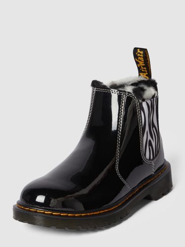 Dr. Martens Chelsea Boots mit Animal-Print Modell 'Leonore' in Schwarz