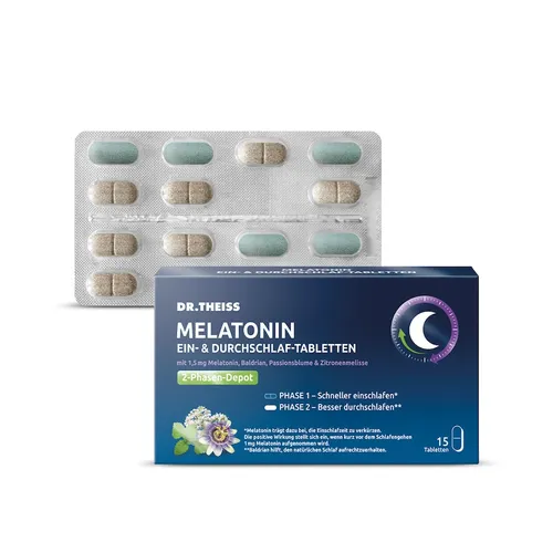 Dr. Theiss - DR.THEISS Melatonin Ein- & Durchschlaf-Tabletten Schlafen