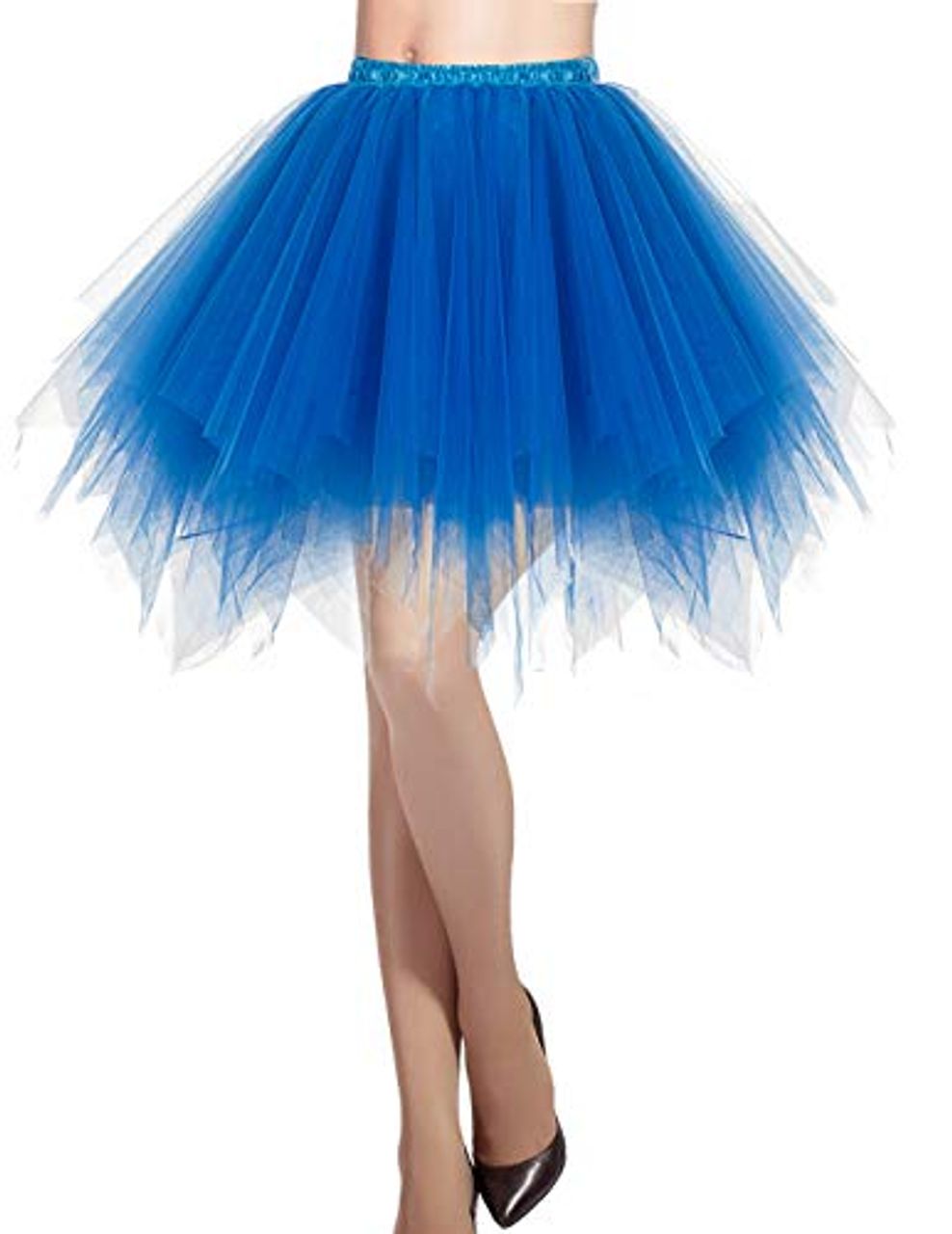 Wedtrend Damen Petticoat Tutu Tüllrock 50er Kurz Ballet Tanzkleid Unterrock Cosplay Crinoline Rockabilly für Karneval Partykleid 
