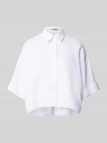 Drykorn Leinenhemd mit Umlegekragen Modell 'YARIKA' in Weiss