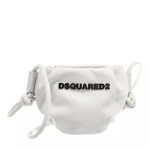 Dsquared2 Crossbody Bags - Logo Crossbody Bag Soft Leather - Gr. unisize - in Weiß - für Damen