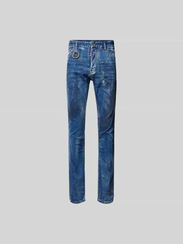 Dsquared2 Skinny Fit Jeans im Used-Look in Blau