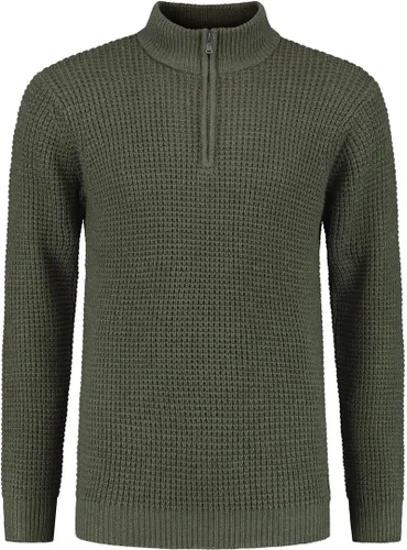 Dstrezzed Half Zip Pullover Armeegrün