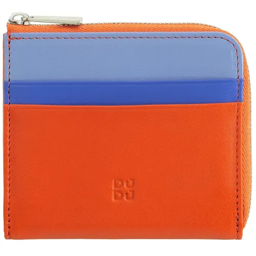 DuDu - Geldbörse Leder 10,5 cm Portemonnaies Orange Damen