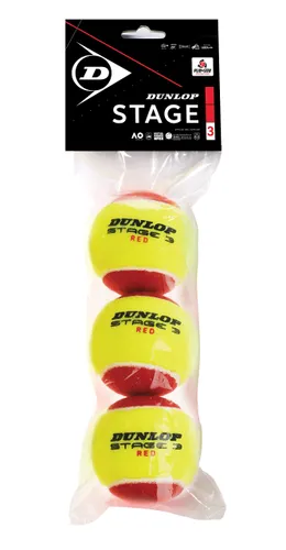 Dunlop Tennisball Stage 3 Red - für Kinder & Einsteiger im