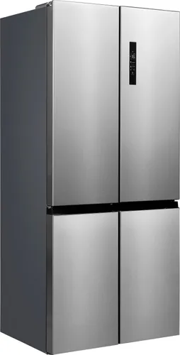 E (A bis G) HANSEATIC Multi Door "HCD18983E" Kühlschränke silberfarben (edelstahlfarben) Kühl-Gefrierkombinationen