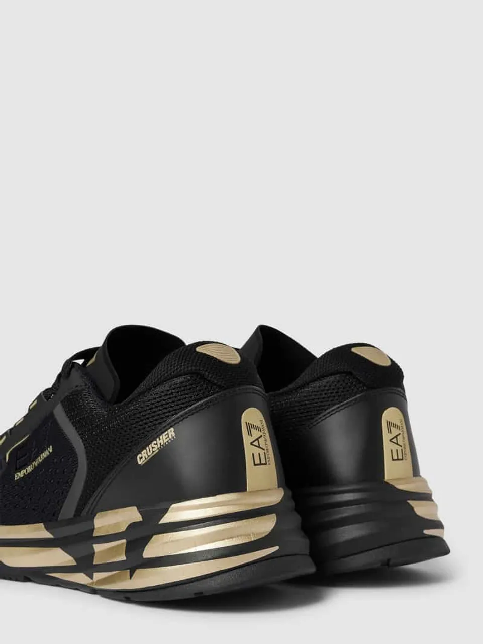 EA7 Emporio Armani Sneaker mit Label-Details Modell 'CRUSHER DISTANCE' in Black