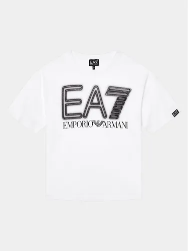 EA7 Emporio Armani T-Shirt 3DBT57 BJ02Z 1100 Weiß Regular Fit