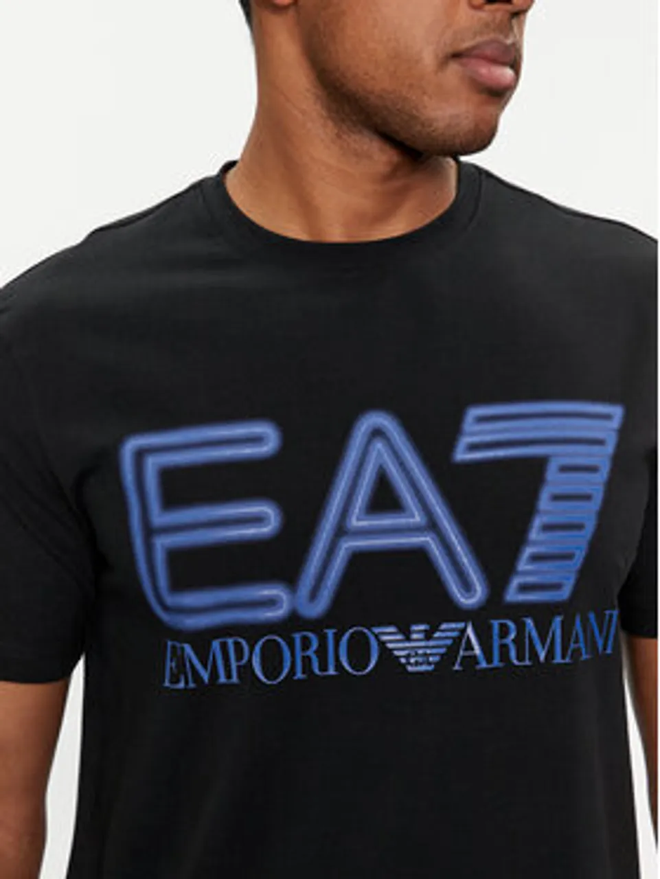 EA7 Emporio Armani T-Shirt 3DPT37 PJMUZ 1200 Schwarz Regular Fit
