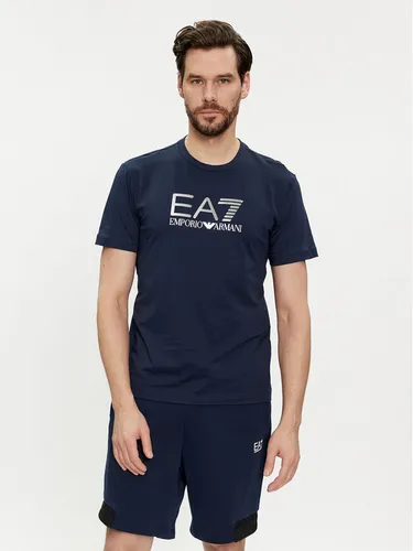 EA7 Emporio Armani T-Shirt 3DPT71 PJM9Z 1554 Dunkelblau Regular Fit