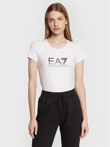 EA7 Emporio Armani T-Shirt 8NTT66 TJFKZ 0102 Weiß Slim Fit