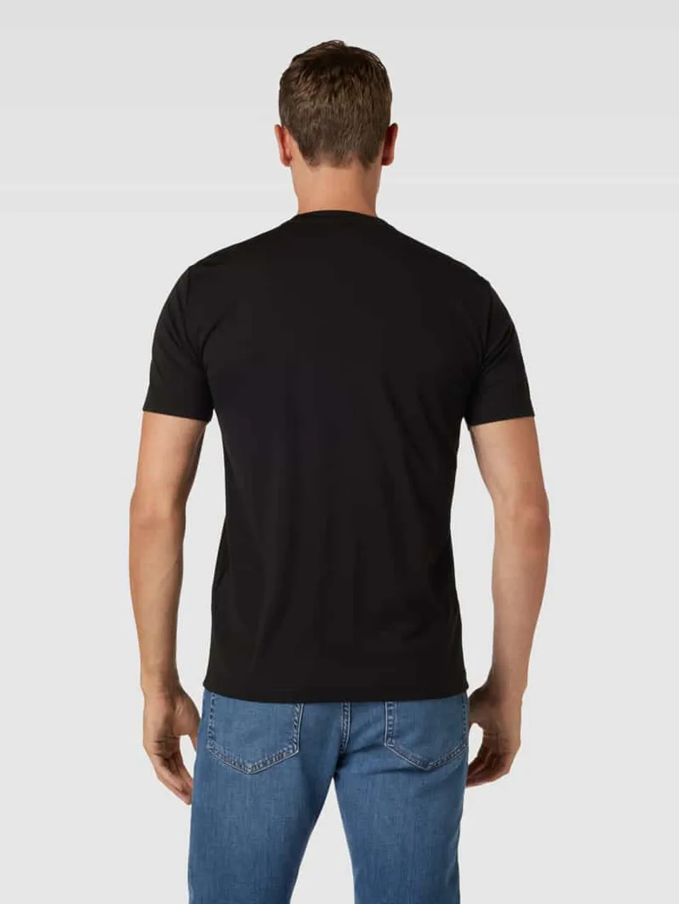 EA7 Emporio Armani T-Shirt mit Label-Detail in Black