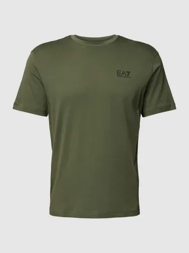 EA7 Emporio Armani T-Shirt mit Label-Print auf der Rückseite in Oliv