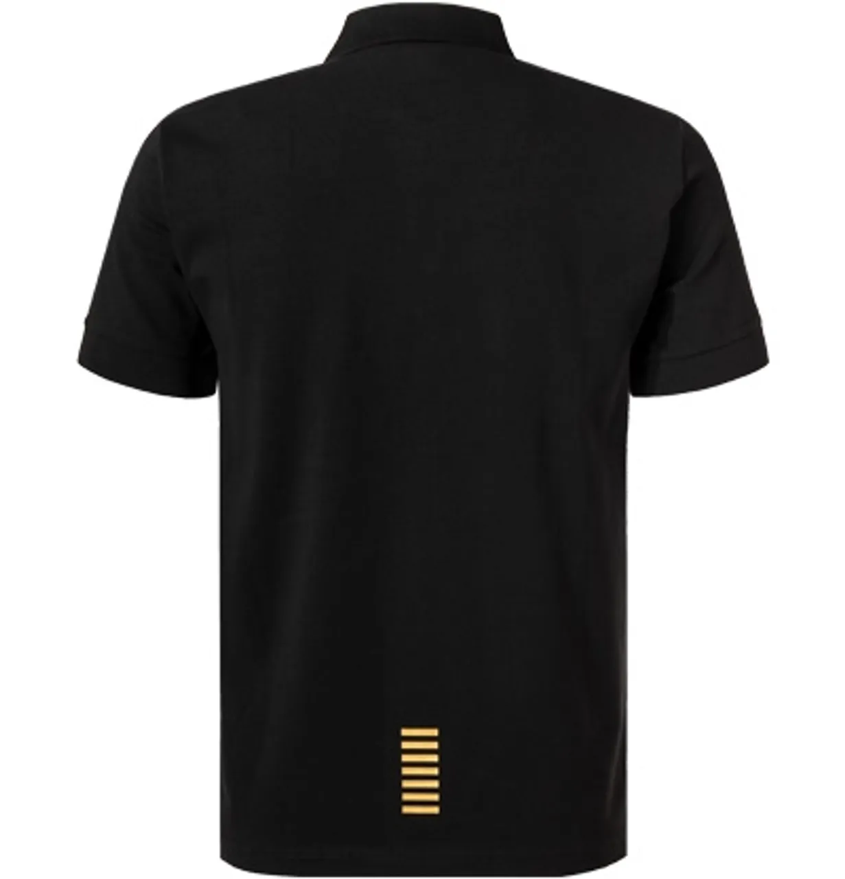 EA7 Herren Polo-Shirt schwarz Baumwoll-Jersey
