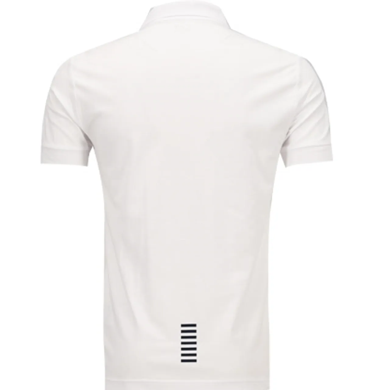 EA7 Herren Polo-Shirt weiß Baumwoll-Jersey