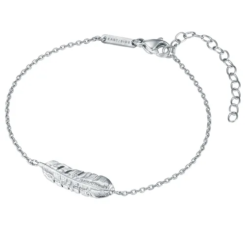 Eastside - Armband Feder Edelstahl in Silber Armbänder & Armreife Damen