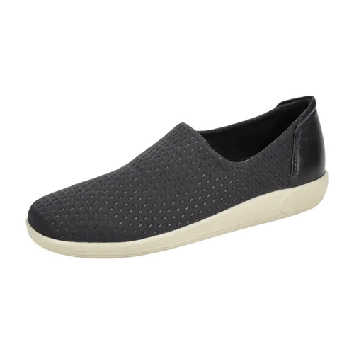 Ecco Soft 2 Slipper Schuhe schwarz Damen 206573 für Damen, schwarz