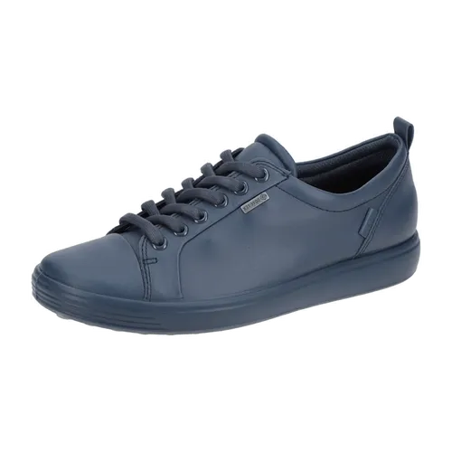 Ecco Soft 7 Schuhe blau marine Sneaker GORE-TEX 440303 für Damen, blau