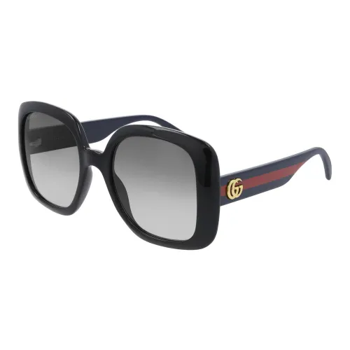 Eckige Sonnenbrille mit Netz Gucci