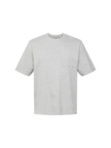 edc by Esprit T-Shirt T-Shirt aus meliertem Jersey, LENZING™ ECOVERO™ (1-tlg)