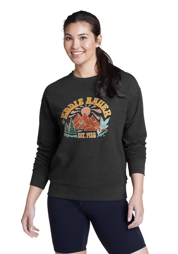 Eddie Bauer ® Cozy Camp Sweatshirt - bedruckt Damen Schwarz Gr. S