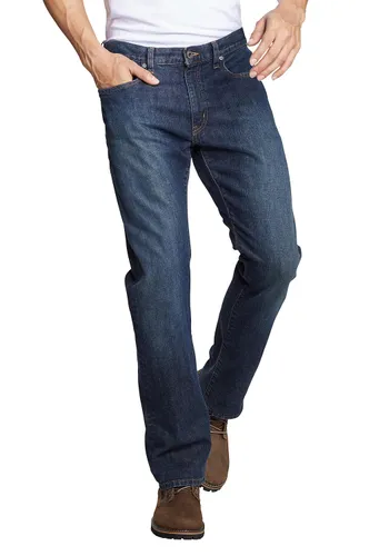 Eddie Bauer ® Flex Jeans - Straight Fit Herren Grau Gr. 33 Länge 34