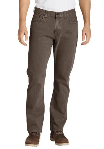 Eddie Bauer ® Flex Jeans - Straight Fit Herren Grün Gr. 30 Länge 34