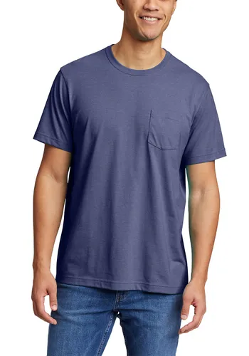 Eddie Bauer ® Legend Wash Pro Shirt - Kurzarm mit Tasche Herren Blau Gr. S