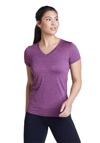 Eddie Bauer ® Resolution Guide T-Shirt mit V-Ausschnitt Damen Violett Gr. XS