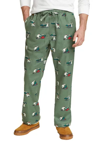 Eddie Bauer ® Sleepwear Hose mit Flannel Herren Grün Gr. S