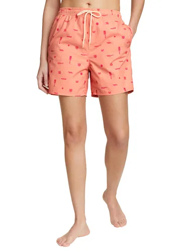 Eddie Bauer ® Tidal Shorts - High Rise - bedruckt Damen Orange Gr. L
