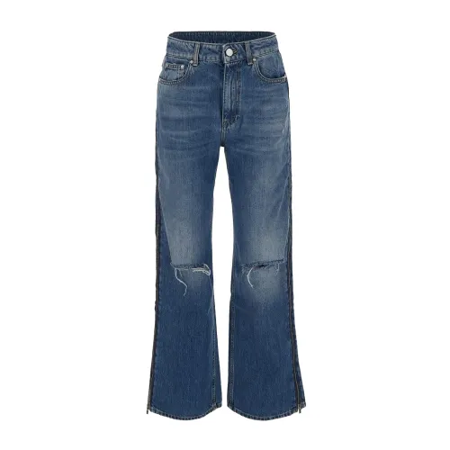 Edle Reißverschluss Straight-Leg Jeans Stella McCartney
