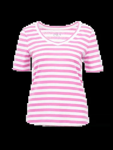 efixelle T-Shirt Ringelshirt mit V ZAIDA pink