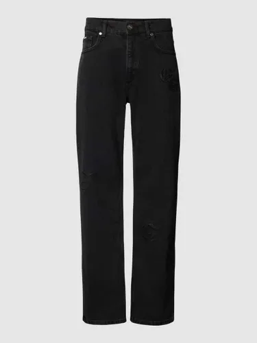 EIGHTYFIVE Straight Fit Jeans im 5-Pocket-Design in Black