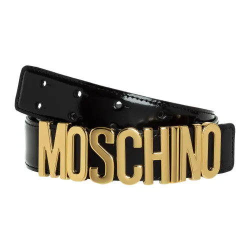 Einfacher Logo Gürtel mit Schnallenverschluss Moschino