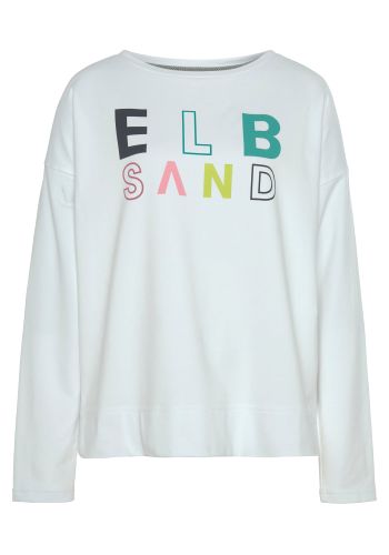 Elbsand Sweatshirt grün / apfel / rosa / weiß