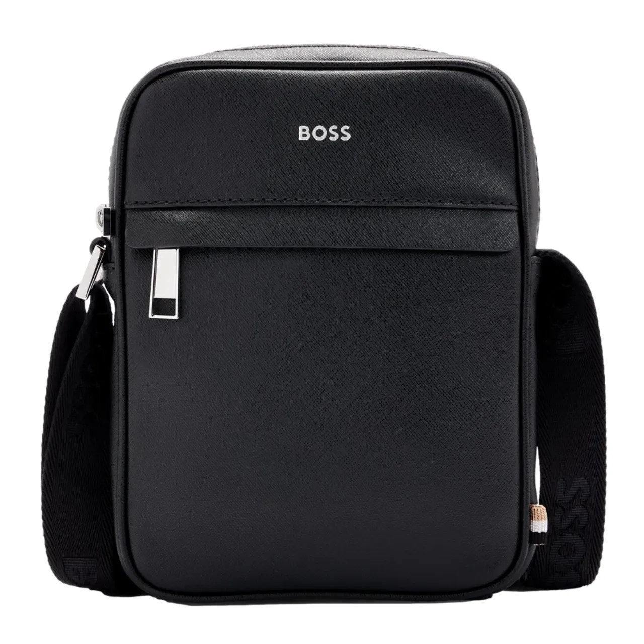 Elegante Reporter Tasche mit Ikonischen Streifen Hugo Boss