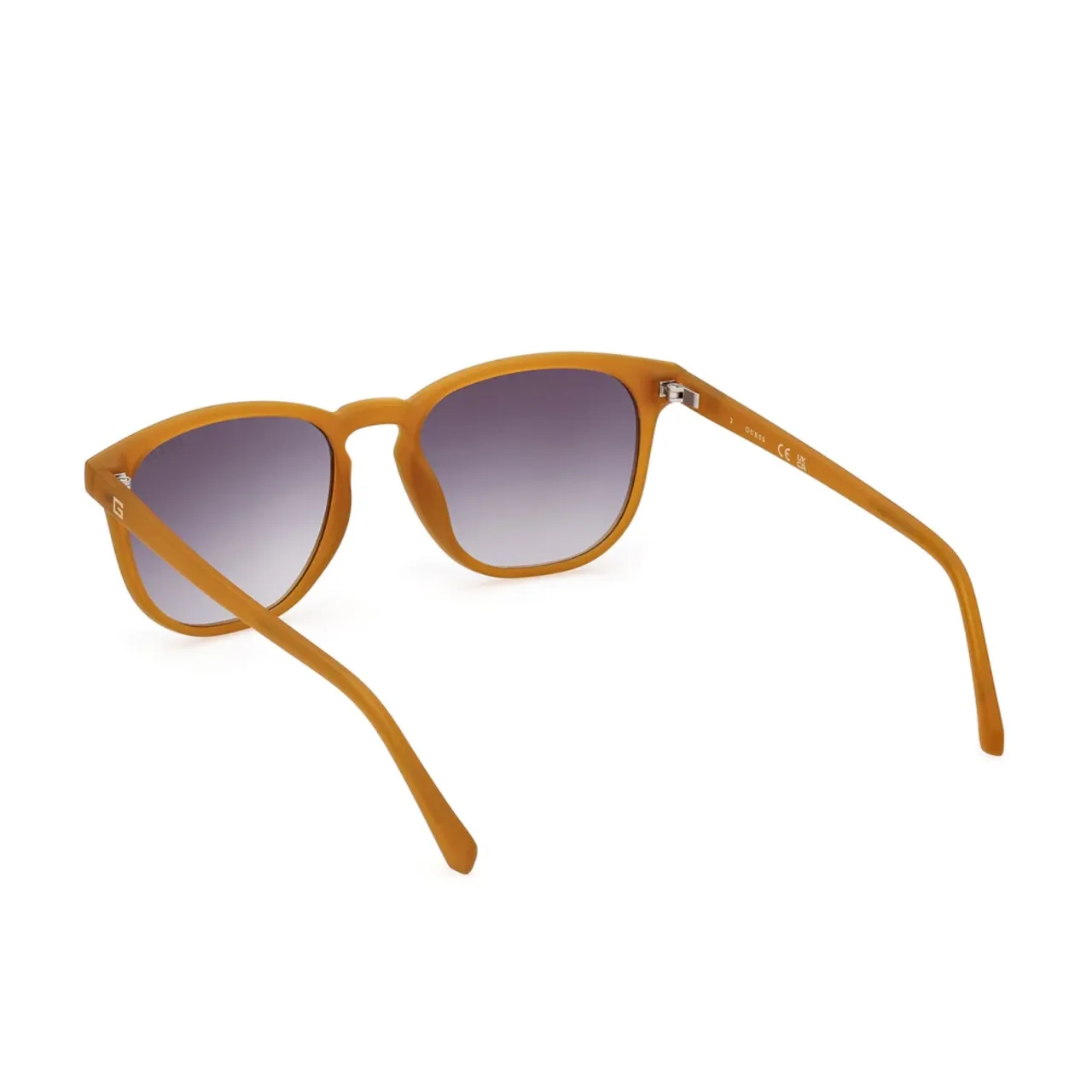 Elegante runde Sonnenbrille mit rauchgrauen Verlaufsgläsern Guess