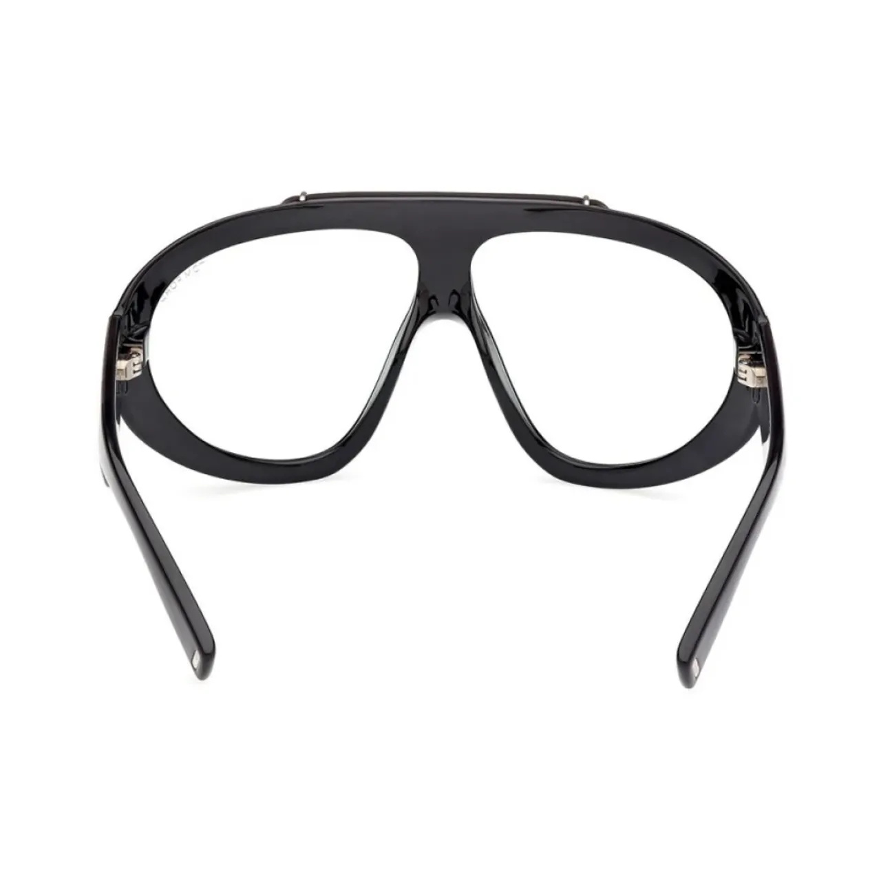 Elegante schwarze Sonnenbrille mit hellgrünen Gläsern Tom Ford