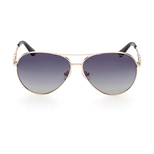 Elegante und Raffinierte Piloten-Sonnenbrille mit Polarisierten Gläsern Guess