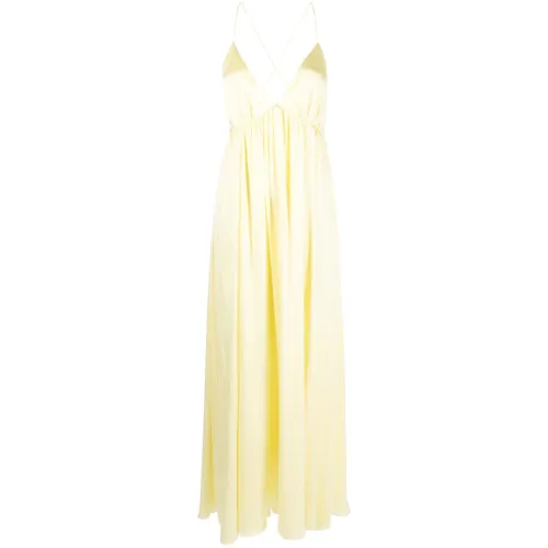 Elegantes Gelbes Plissee-Kleid Zimmermann
