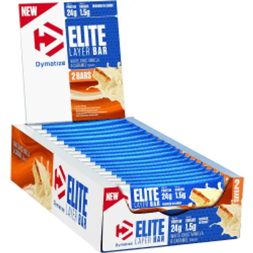 Elite Layer Bar - 18x60g - White Choc Vanilla & Caramel