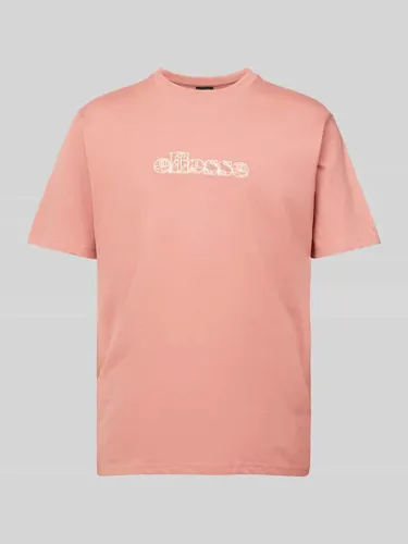 Ellesse T-Shirt mit Label-Stitching Modell 'MARLO' in Koralle