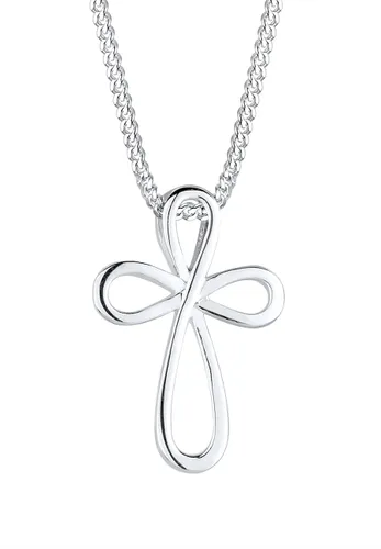 Elli - Kreuz Infinity 925 Sterling Silber Ketten Damen