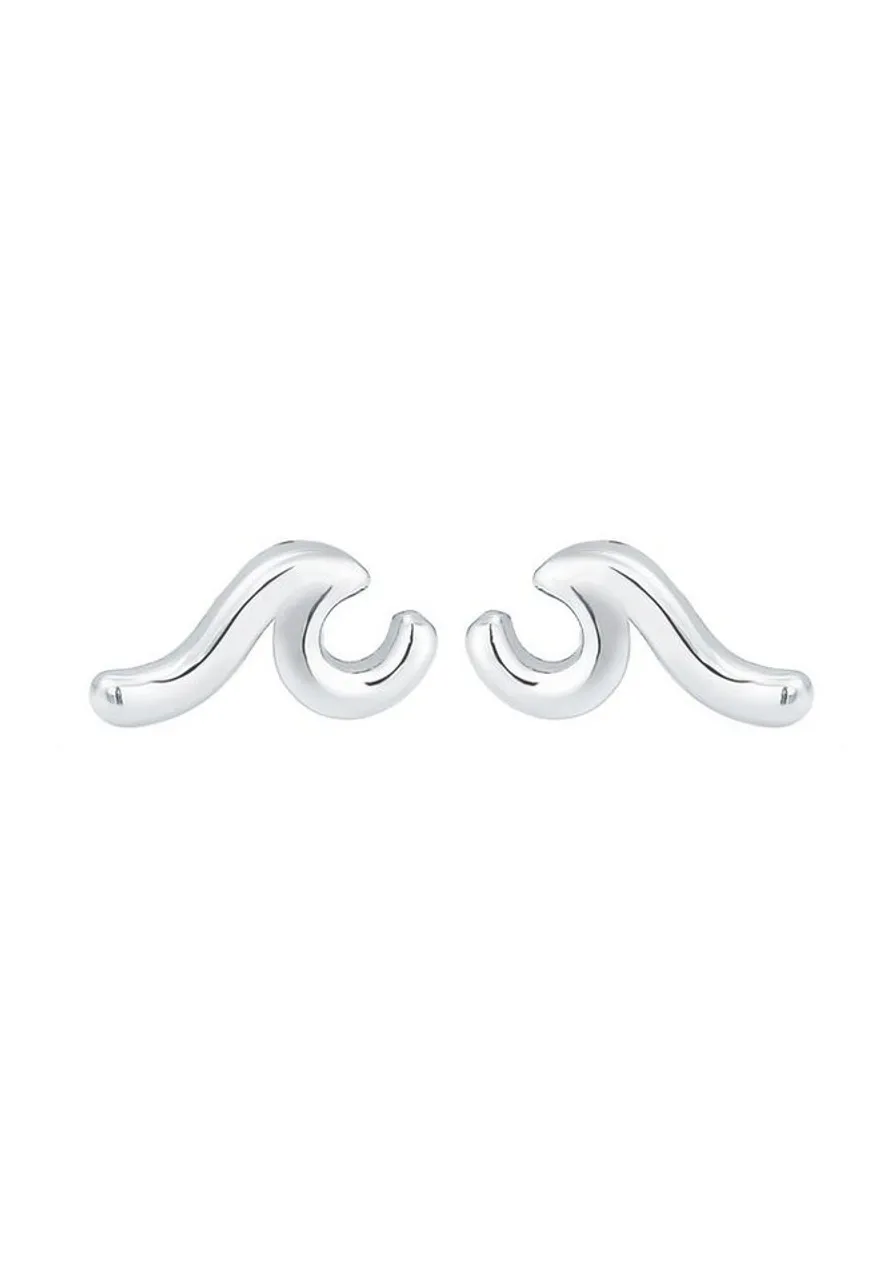 Elli Paar Ohrstecker Wellen Wave Ohrringe Trend 925 Sterling Silber